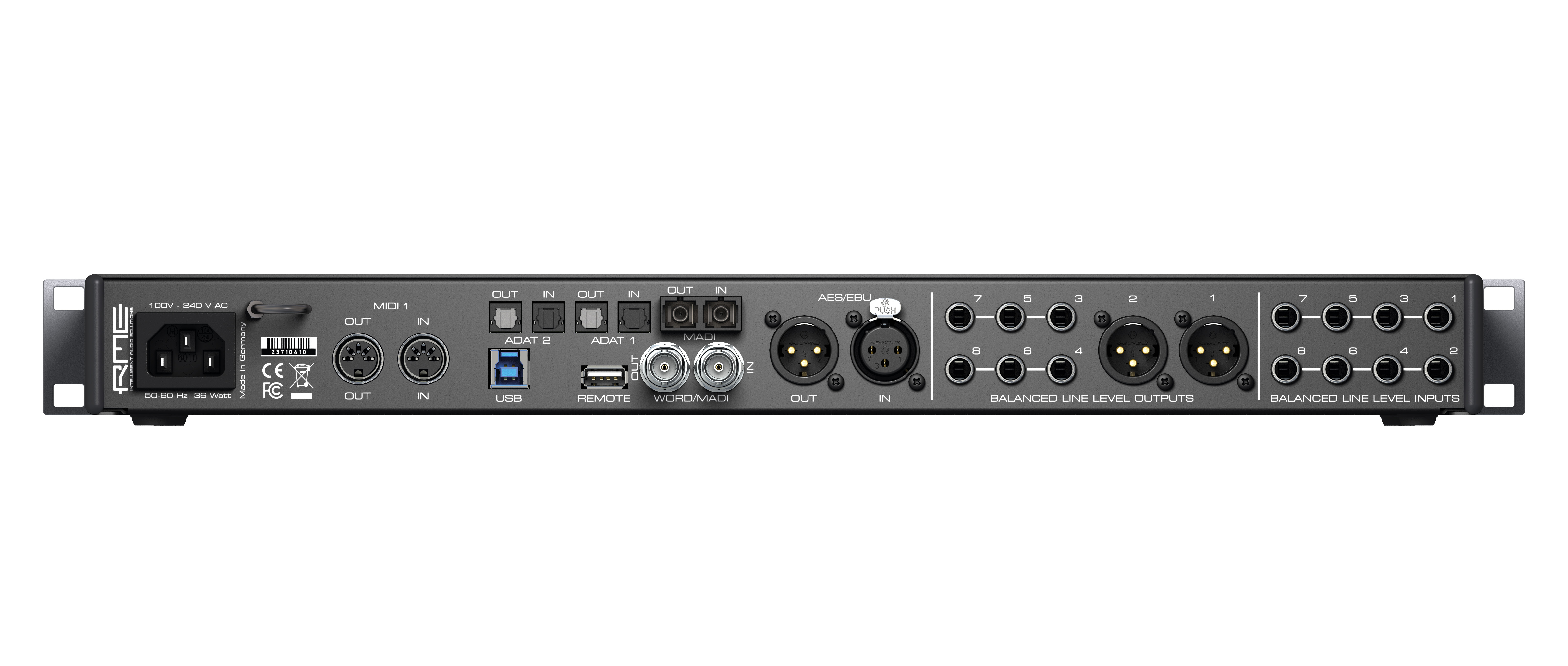 DTM・DAW RME FIREFACE UFX+ RME Fireface UFX+ 188-Channel USB 3.0 or Thunderbolt Audio