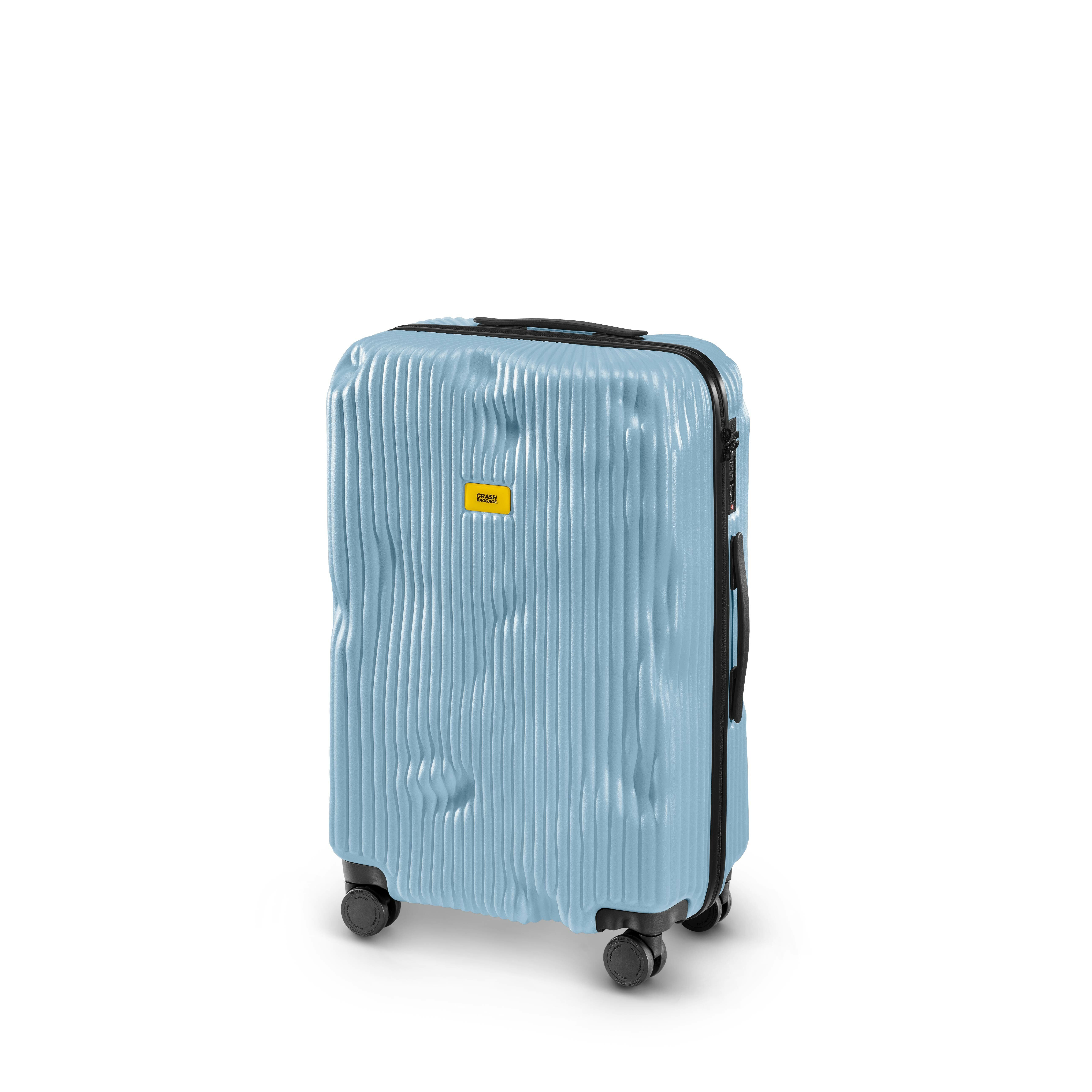 Crash Baggage STRIPE 登機行李箱 26" 中 - 淺藍色