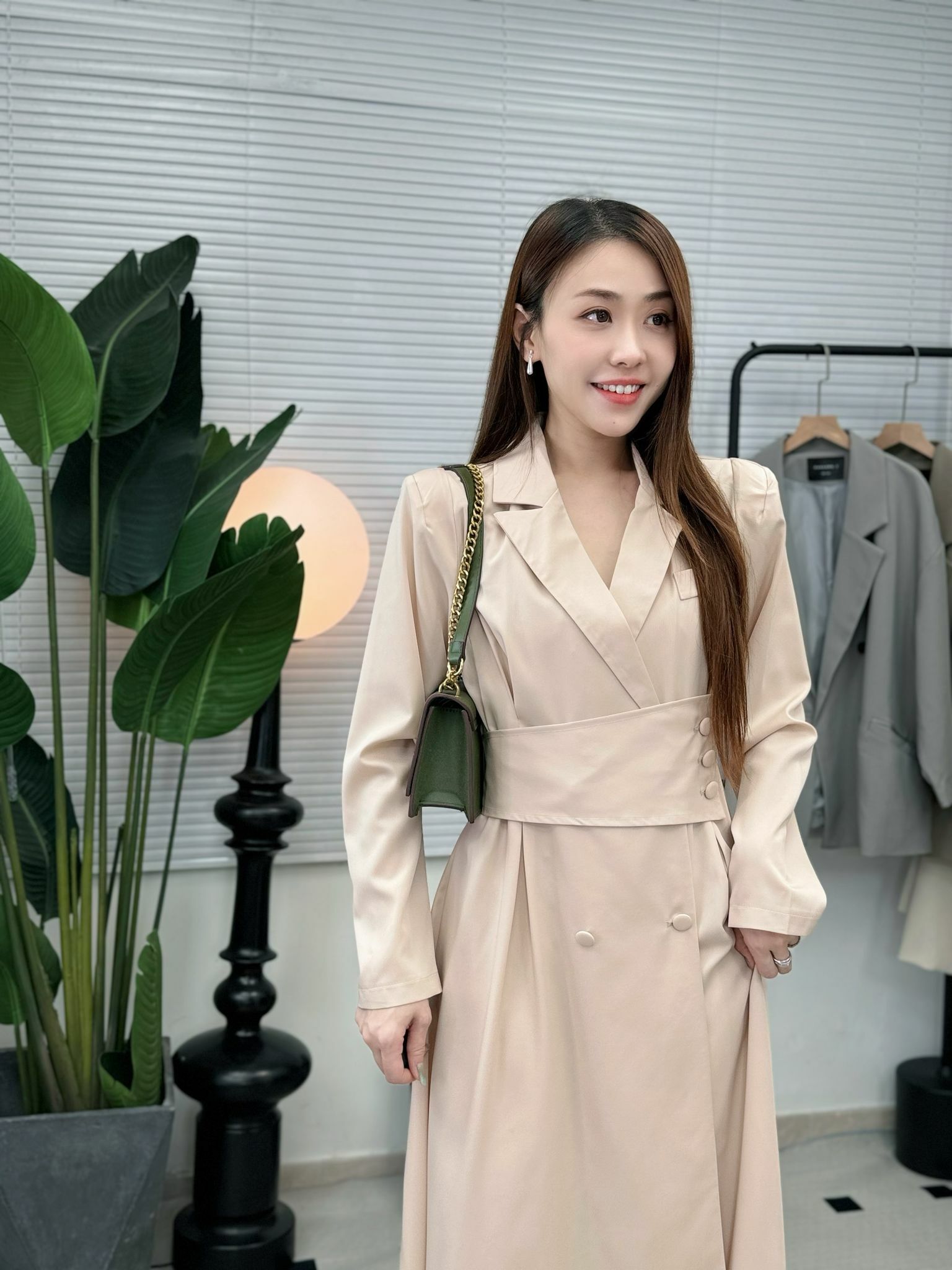 OP#6999 🤍鬆的修腰線連身裙