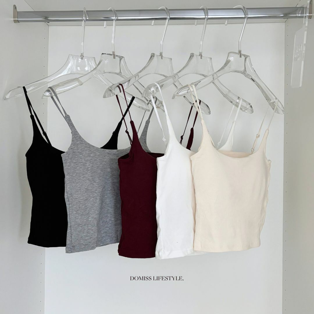 推薦自留! 百搭細肩帶背心 肩可調 小可愛-5色(現貨)