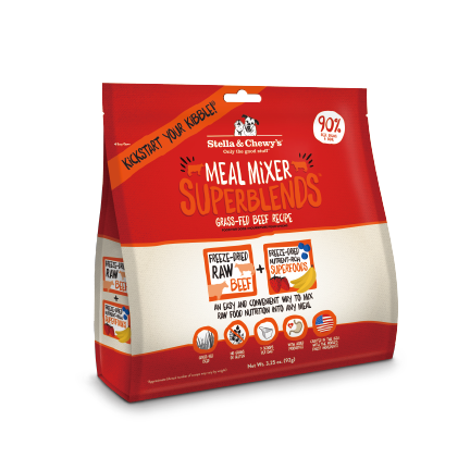 Stella Chewy's 超級 乾糧伴侶 草飼牛配方 (3.25oz, 16oz)