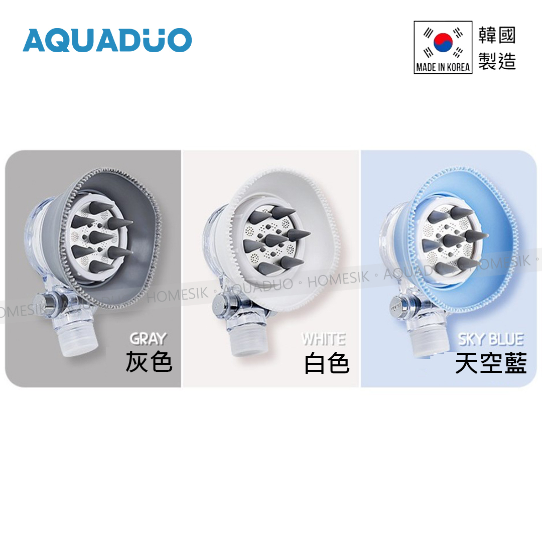 SF-5000 寵物專用按摩過濾花灑頭連濾芯套裝( 維他命濾芯3件) - 白色