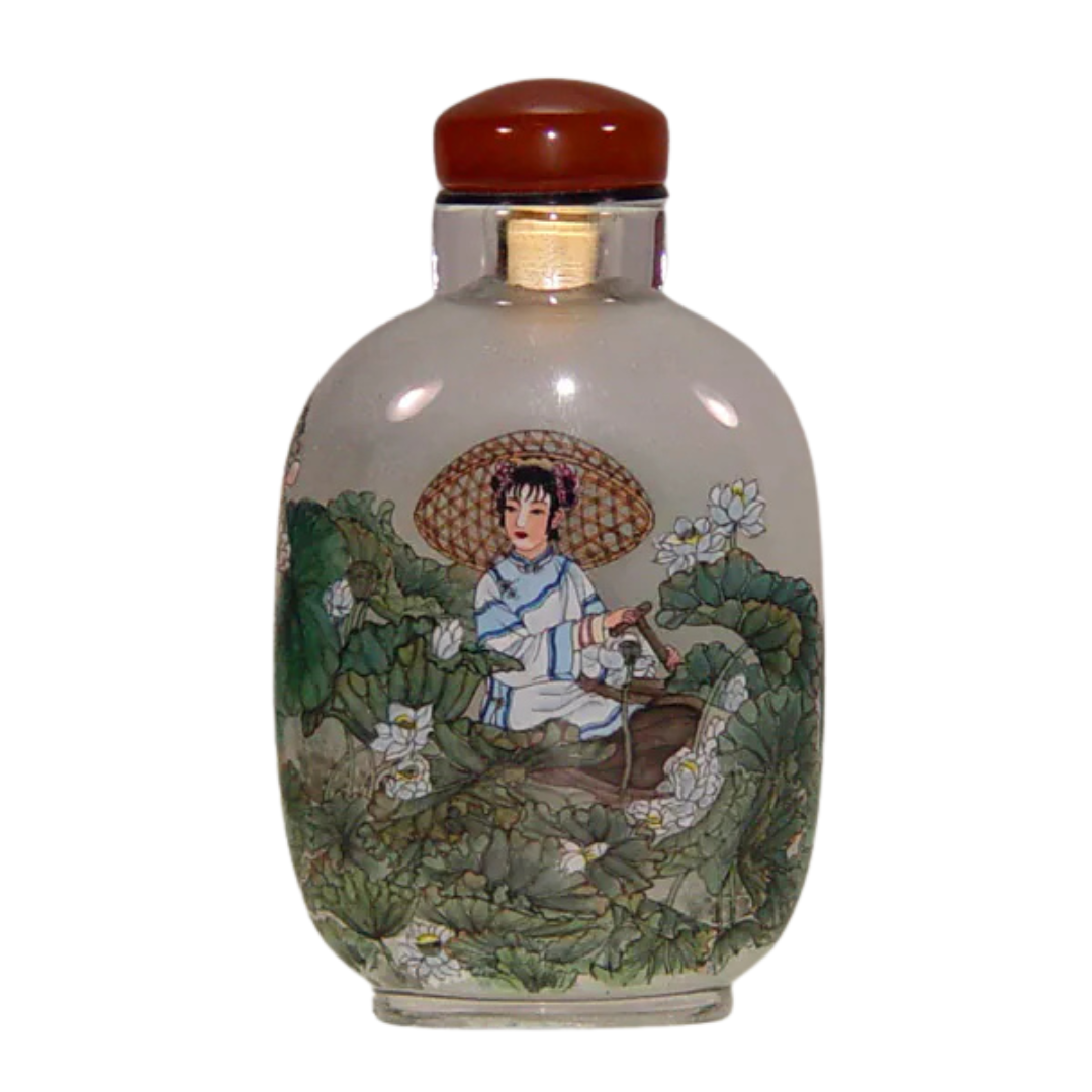 仕女圖鼻煙壺 溫婉端莊展現柔美詩意