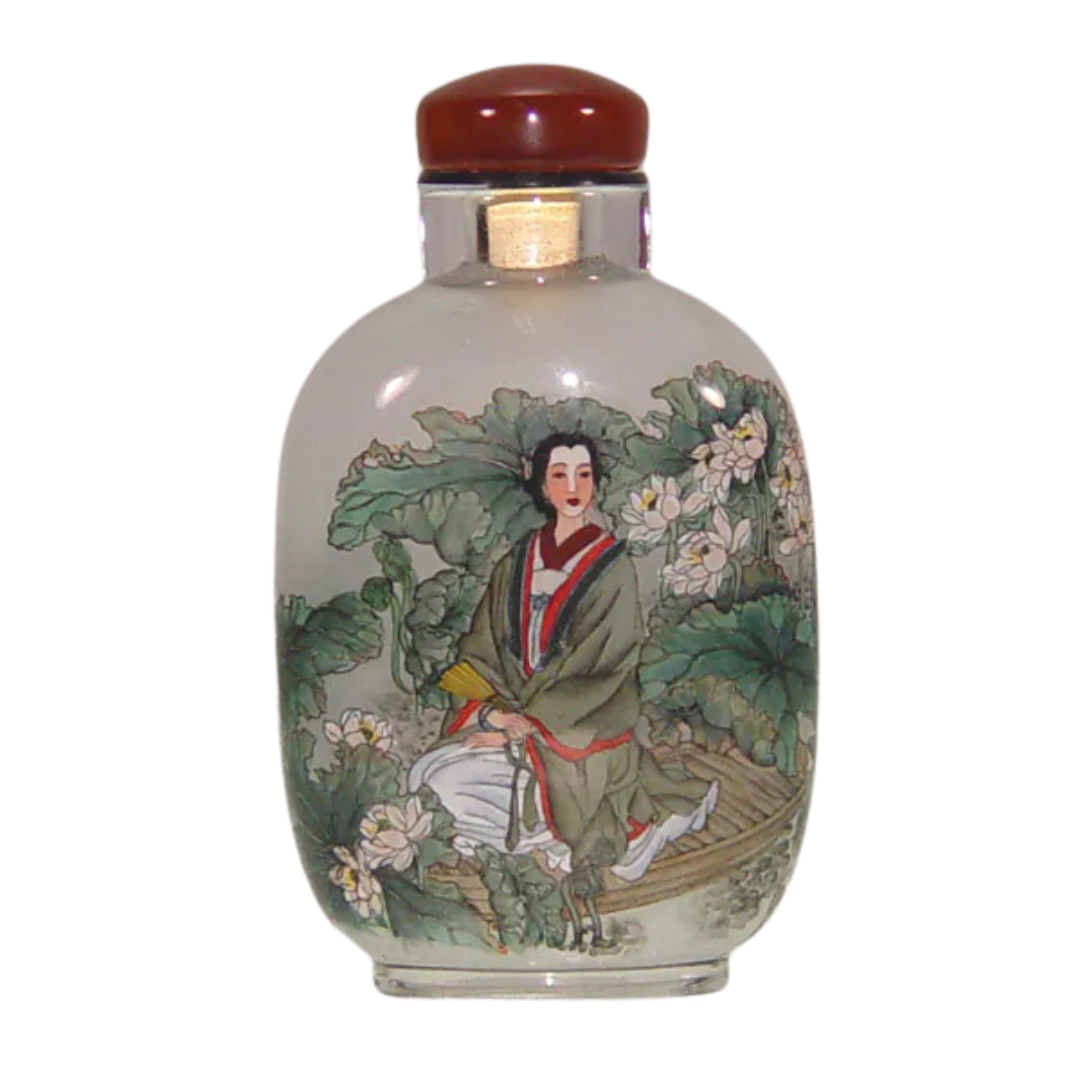 仕女圖鼻煙壺 溫婉端莊展現柔美詩意