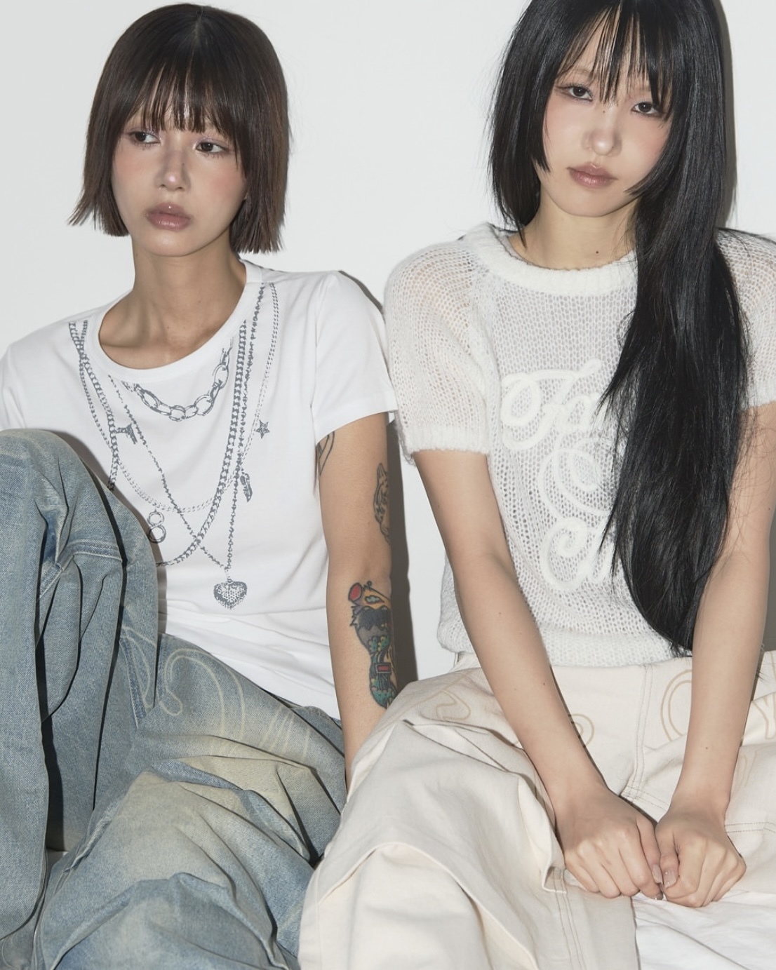 NASTY FANCY CLUB) ANGEL VINTAGE WASHING PINTUCK PANTS