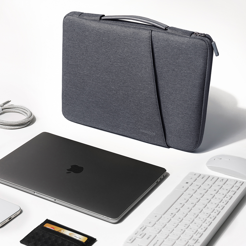 innostyle OmniProtect Plus系列 16吋 專利防摔收納 手提包/筆電包/平板包/電腦包/公事包 灰色