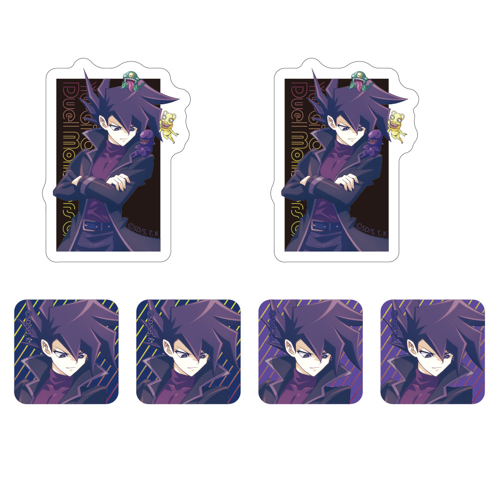 Cospa 0407 描き下ろし 万丈目準 ミニステッカーセット 未来へ向かってVer. [遊☆戯☆王デュエルモンスターズGX]貼紙