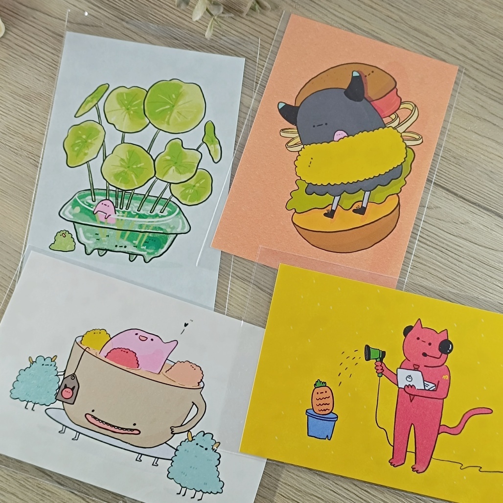 軟爛怪物．明信片 共四款