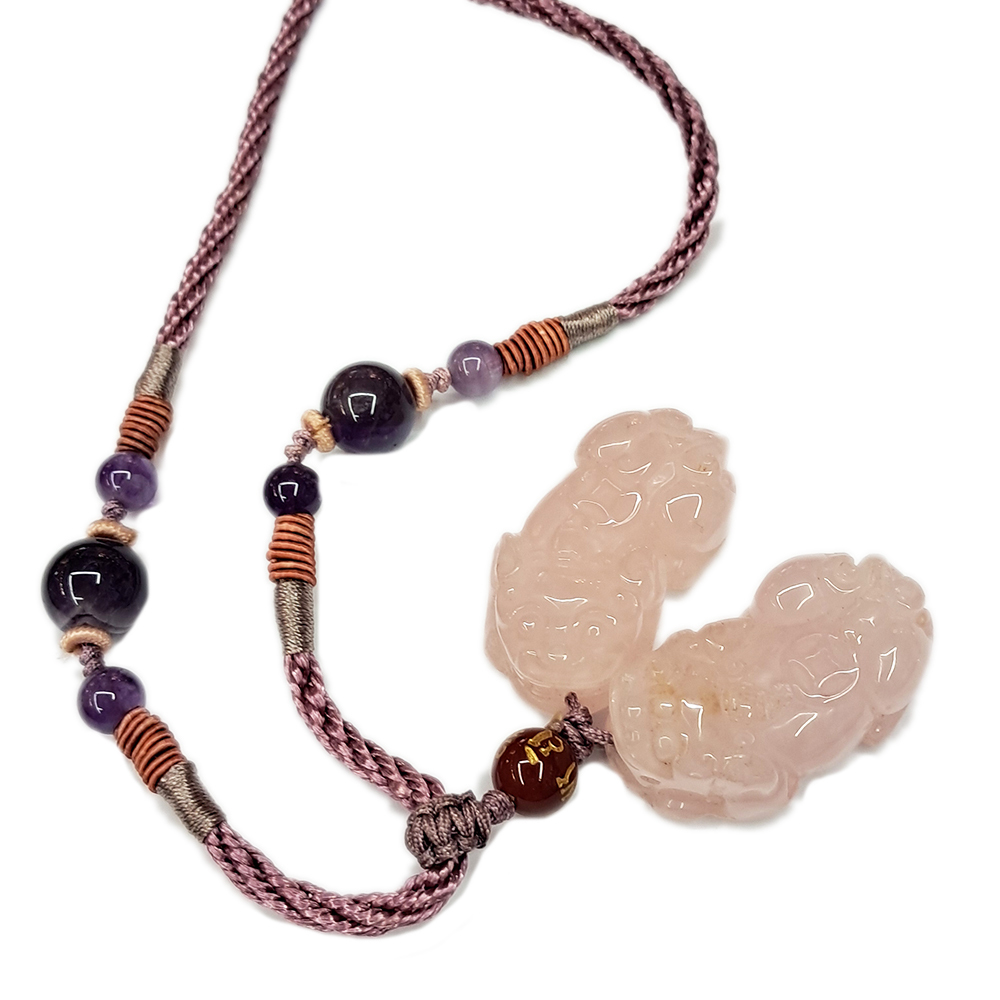 貔貅{粉晶}項鍊【十方】133367