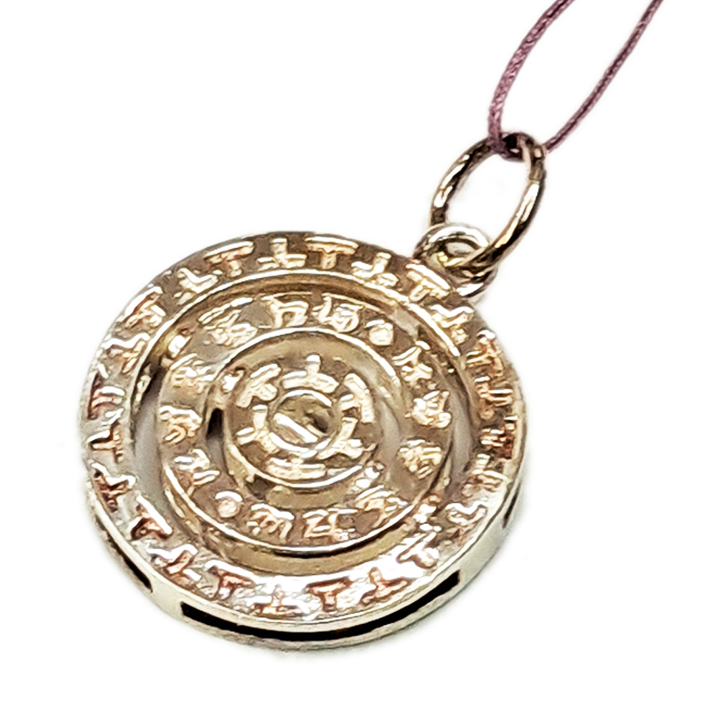 六字咒時來運轉觀音 {925純銀}墜飾 【十方】141501