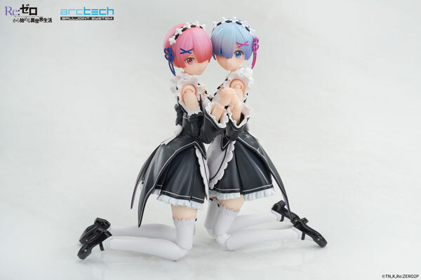 Sep APEX ARCTECH Posable Series Re:ZERO -Starting Life in Another World- Ram & Rem  1/8 Posable Figure Pre-order