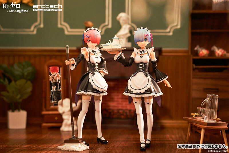 Sep APEX ARCTECH Posable Series Re:ZERO -Starting Life in Another World- Ram & Rem  1/8 Posable Figure Pre-order
