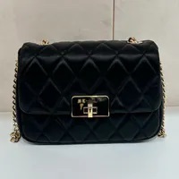 [S] KATE SPADE BLACK KJ949 CAREY SMOOTH QUILTED SM FLP CROSSBODY, 196021549328 (SKS1624)