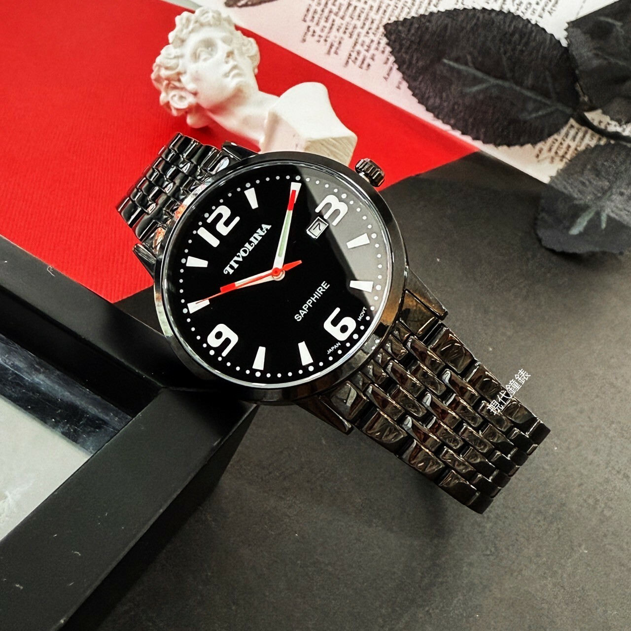 【TIVOLINA小紅帽 】個性風格數字腕錶 MAK7001-KW 38mm 現代鐘錶