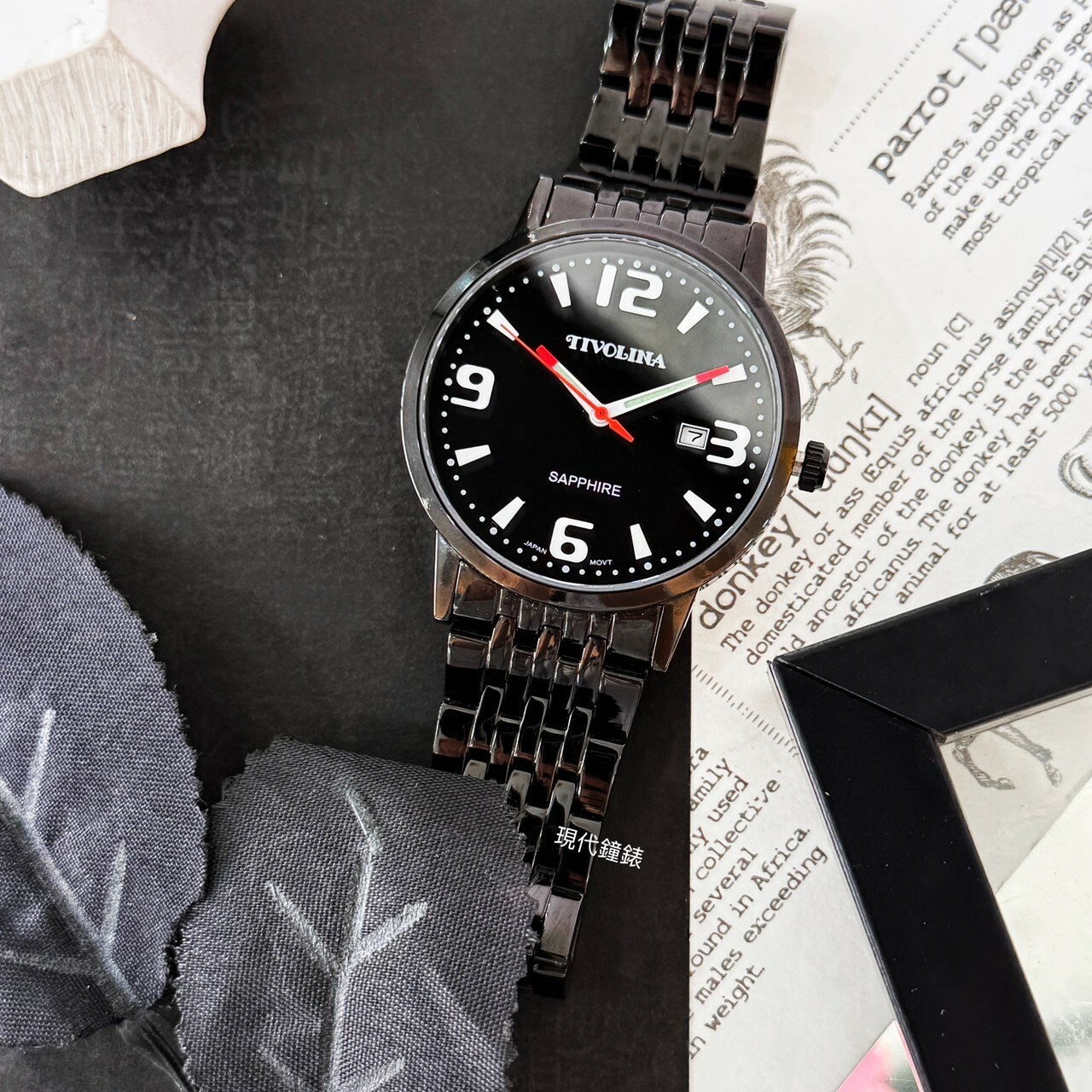 【TIVOLINA小紅帽 】個性風格數字腕錶 MAK7001-KW 38mm 現代鐘錶