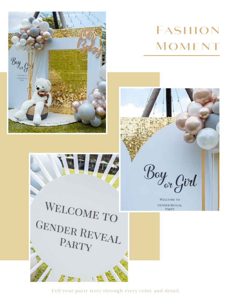 【戶外】性別揭曉．淨園．奶油香檳金色系