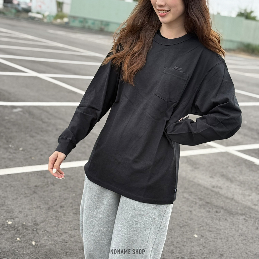 NIKE NSW 刺繡 字勾 口袋 長袖 兩色