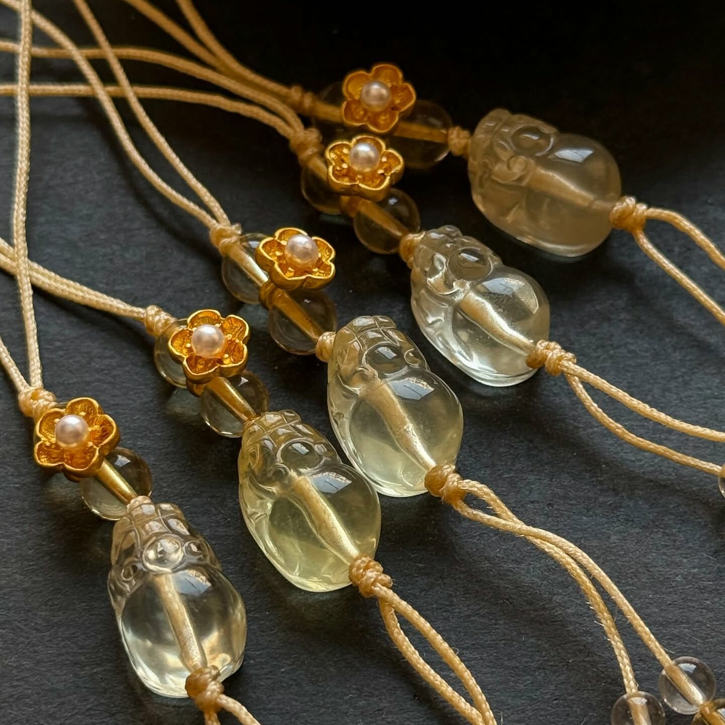 [原石] 檸檬黃水晶 貔貅吊飾