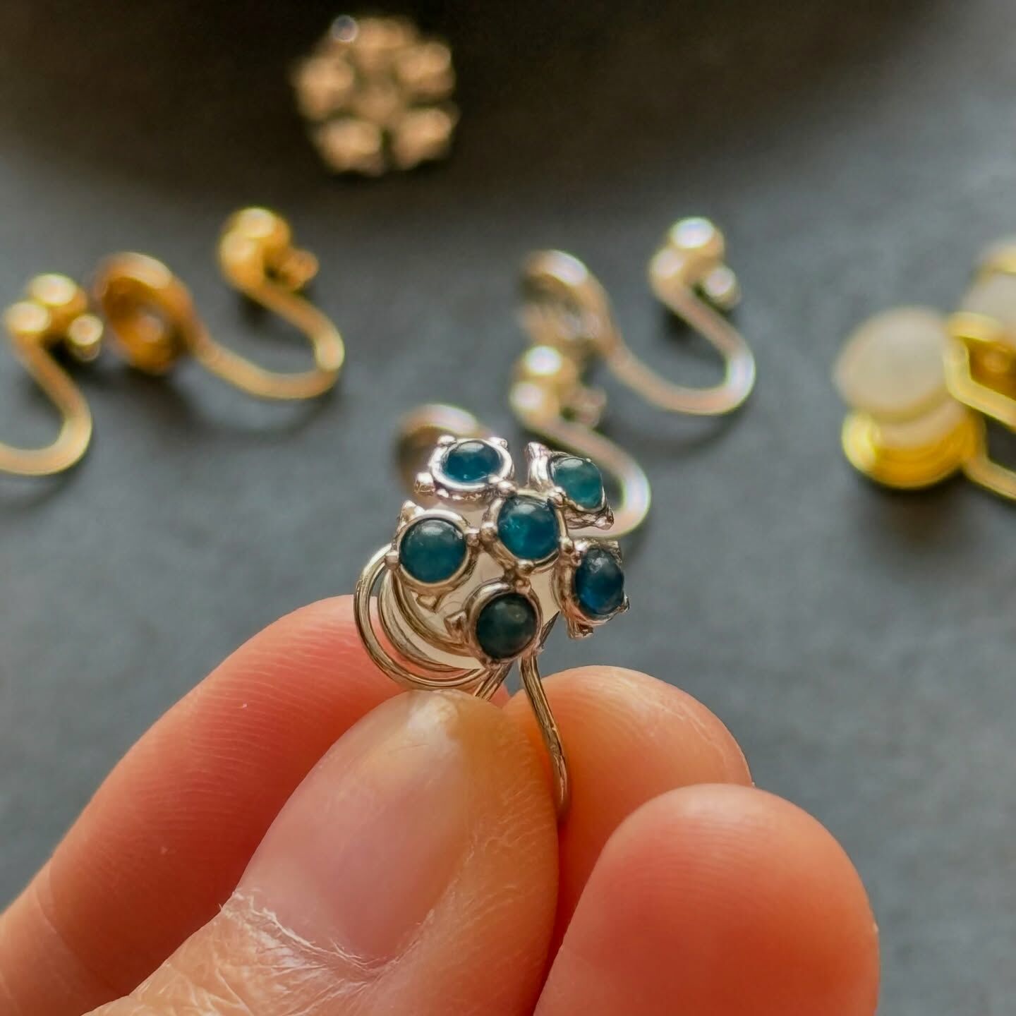 [原石] 鈎式、針式耳環 耳環改夾配件 一對