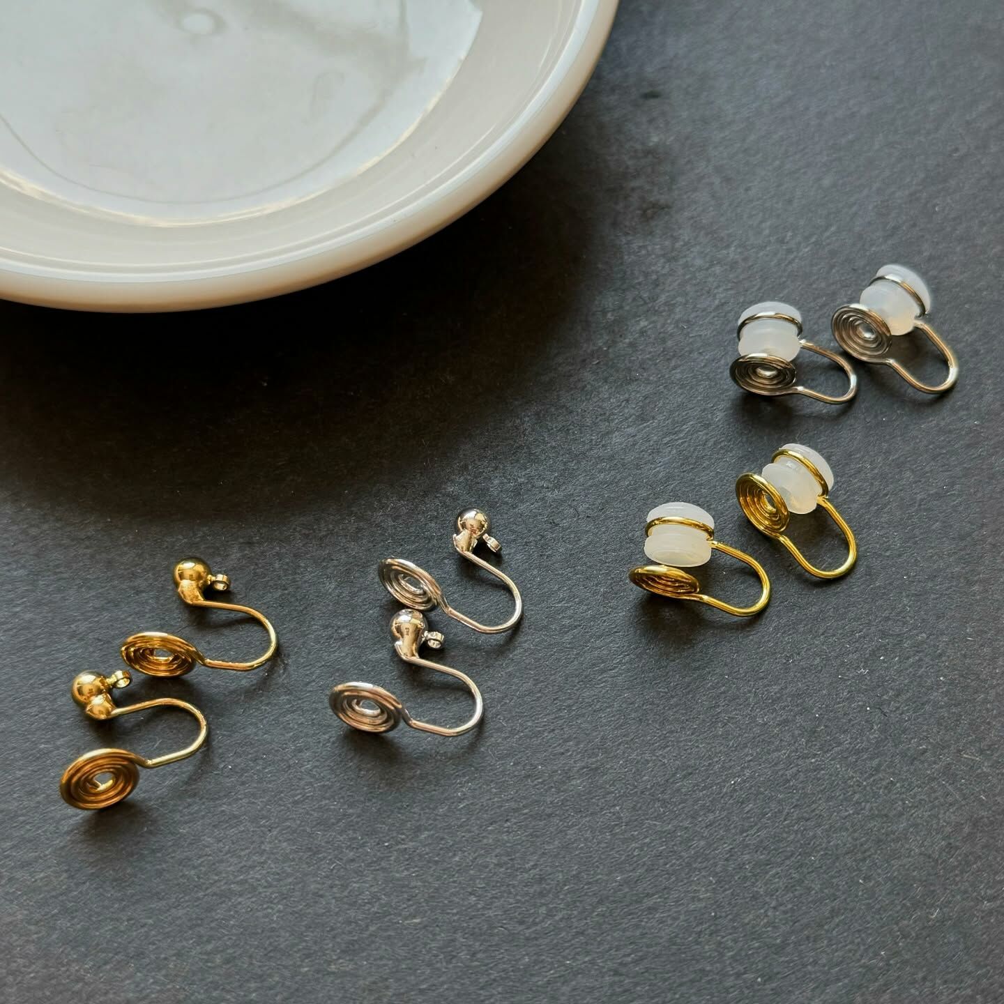 [原石] 鈎式、針式耳環 耳環改夾配件 一對