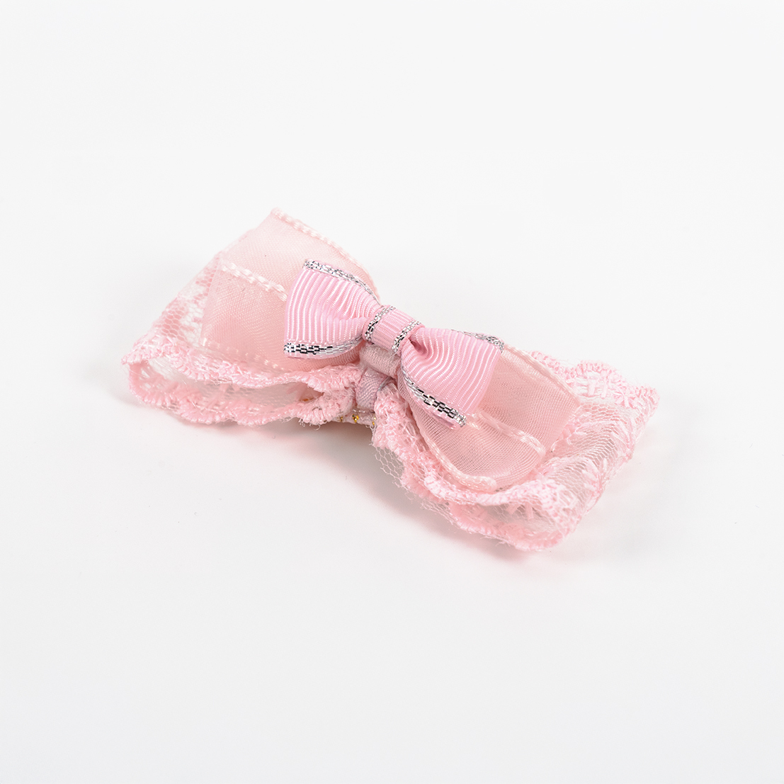Pawsh Bow Clip Soft Pink