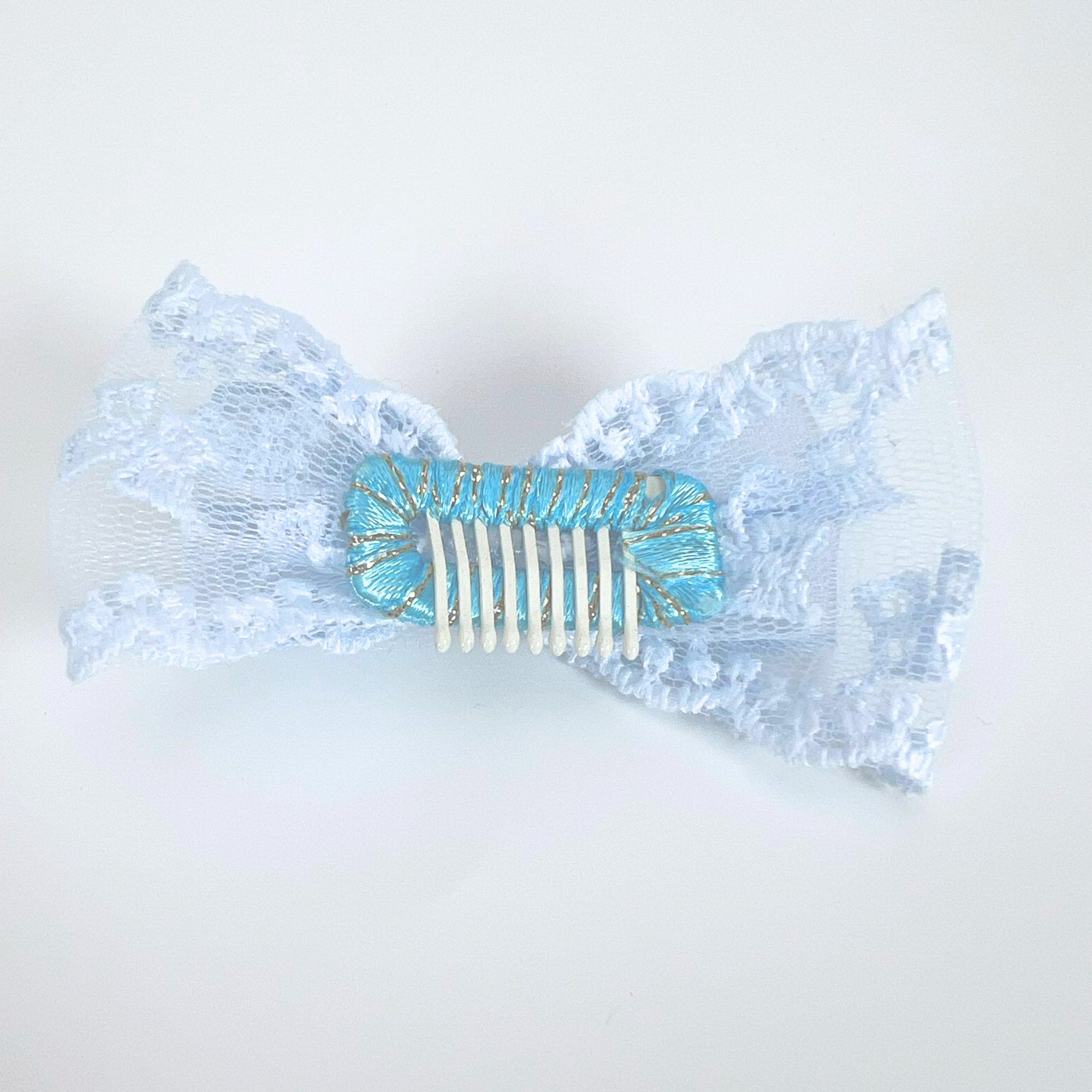 Pawsh Bow Clip Dreamy Blue