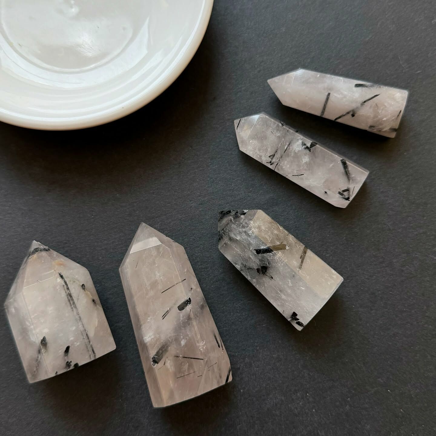 [原石] 黑髮晶 黑髮晶碧璽 水晶柱