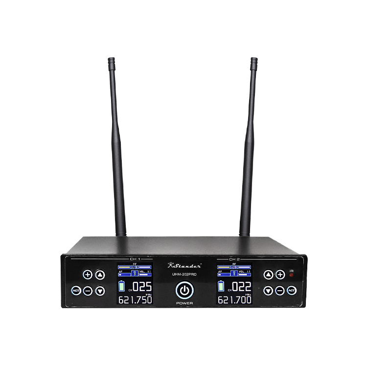STANDER UHM-202PRO 半U雙頻 無線麥克風組 (無線麥克風*2+接收器*1)