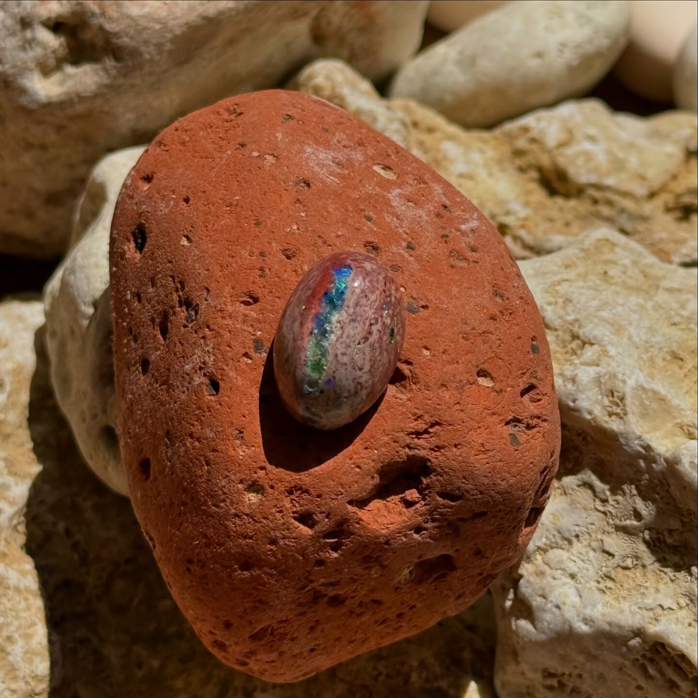 [原石] 墨西哥火蛋白石