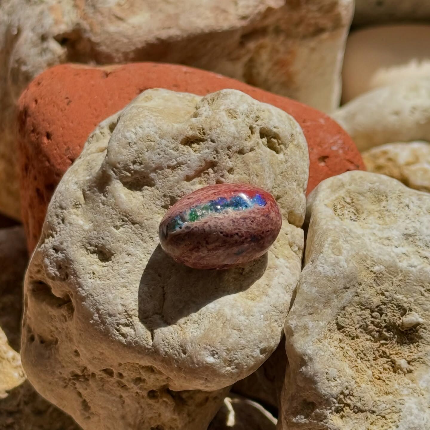 [原石] 墨西哥火蛋白石