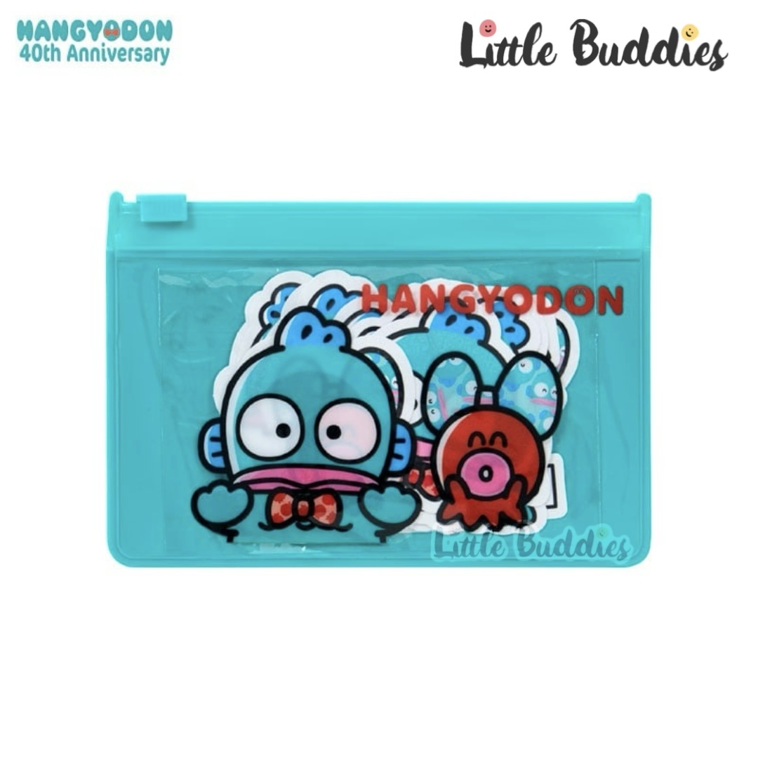 日本 Sanrio Hangyodon 水怪 40周年系列 - 貼紙套裝