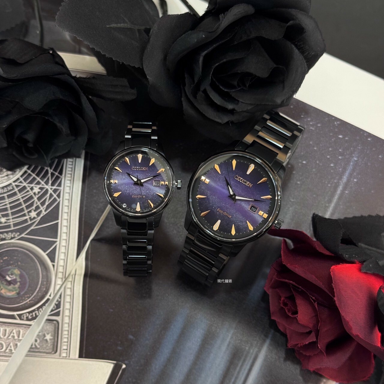 【CITIZEN 星辰】Hebe田馥甄配戴款 紫夜星河光動能對錶BM7595-89X(39.2mm) / EW2595-81X(29.2mm)現代鐘錶