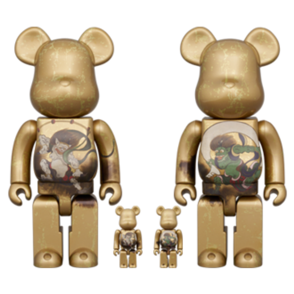 風神雷神 100％ & 400％ 4 PCS SET BE@RBRICK