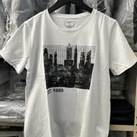[S] DKNY WHITE BIG CITY EST.1989 PRINT T-SHIRT, B2461978-WHT (SD1248)