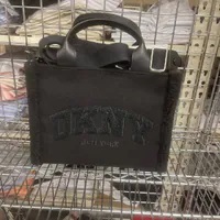 [S] DKNY BLACK/SILVER R43ADR57 HADLEE MD TOTE, 755403204097 (SD1249)