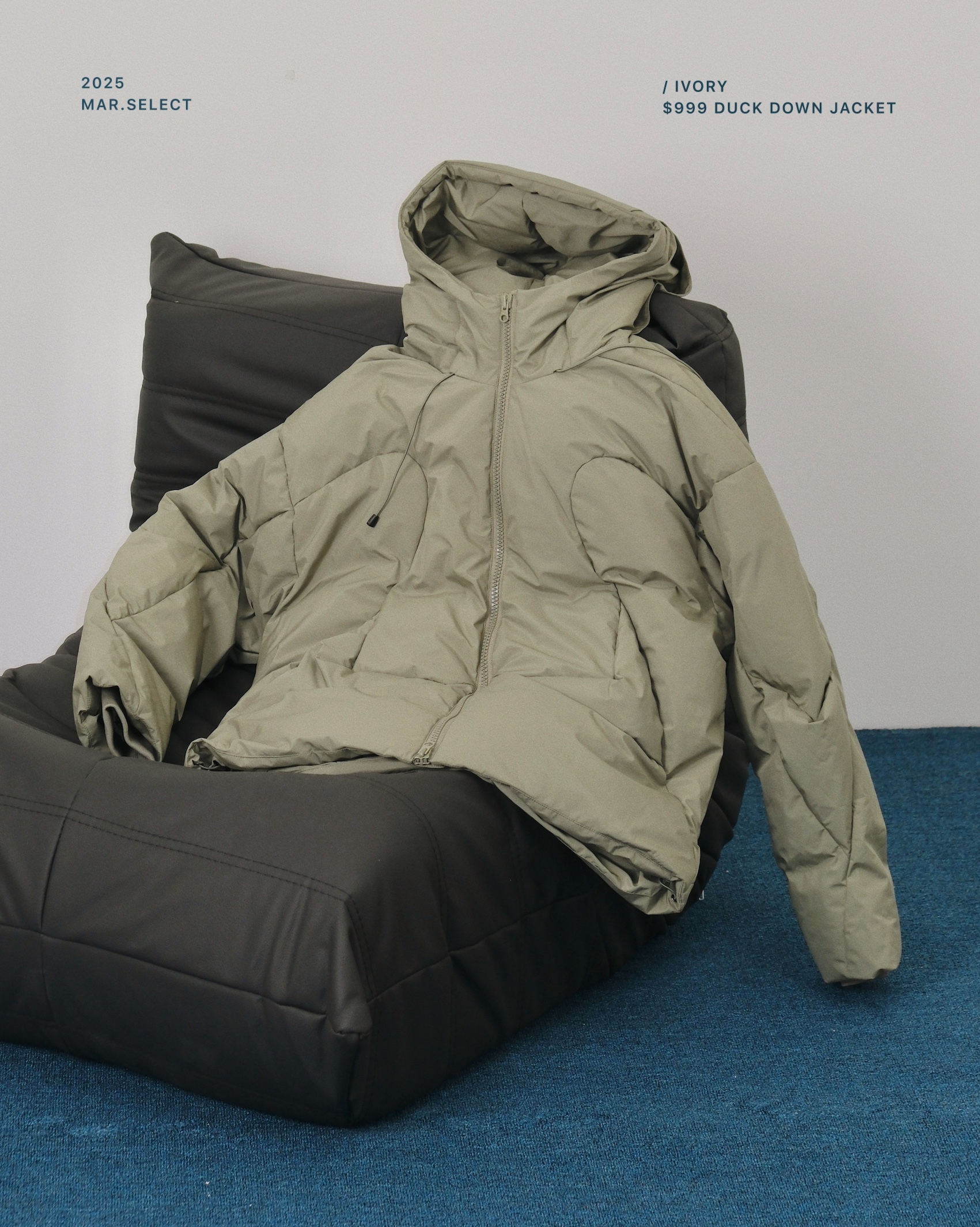 【現貨】IVORY Duck Down Jacket 雙拉鍊 鴨絨 保暖 外套 二色【24959】