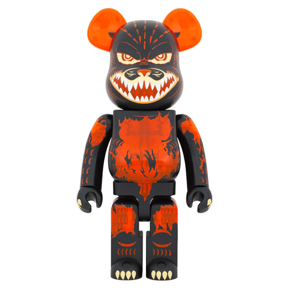 哥斯拉 ゴジラVSデストロイア版 ゴジラ (メルトダウン：クリアオレンジVer.) 1000% BE@RBRICK
