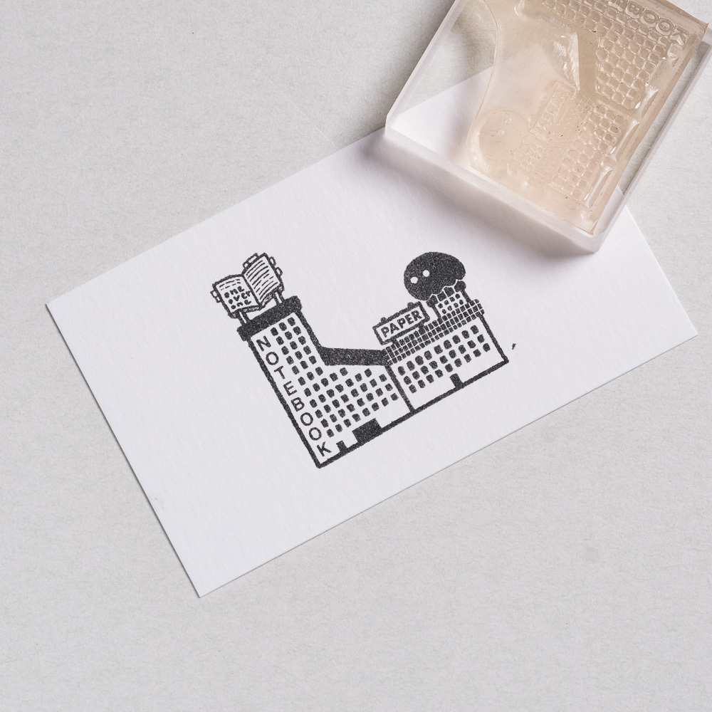 旅途風景04 筆記本的工廠 膠版印章 /一分之一工作室/TAIWAN