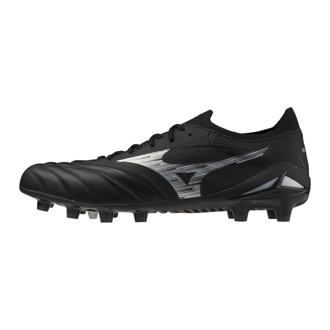 MIZUNO MORELIA NEO IV β ELITE 草地/仿真草足球鞋 黑銀色 （27cm）
