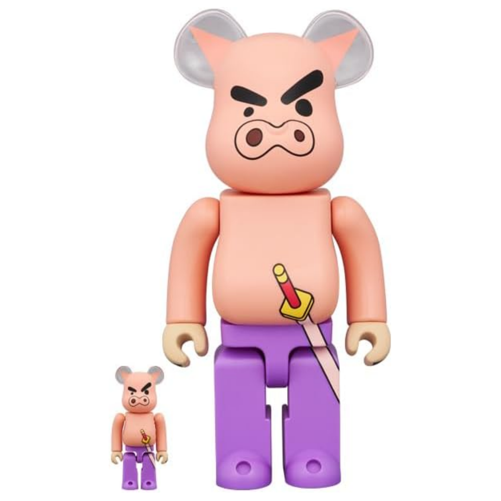 蠟筆小新 不理不理 ぶりぶりざえもん 100％ & 400％ BE@RBRICK