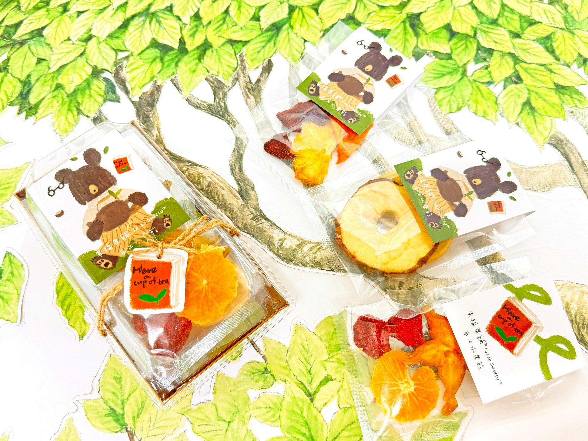 茶香熊水果乾冷泡飲果乾水沖泡包攜帶盒(3入/5入)