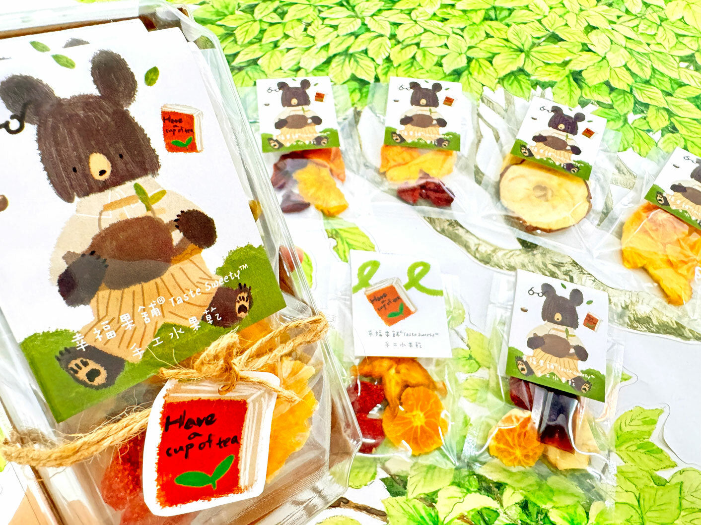 茶香熊水果乾冷泡飲果乾水沖泡包攜帶盒(3入/5入)
