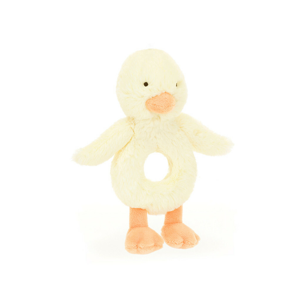 JELLYCAT Bashful Duckling Ring Rattle
