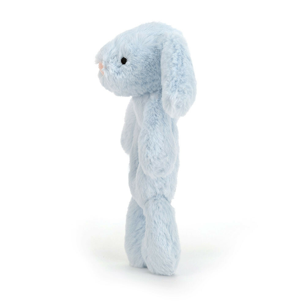 JELLYCAT Bashful Baby Blue Bunny Ring Rattle