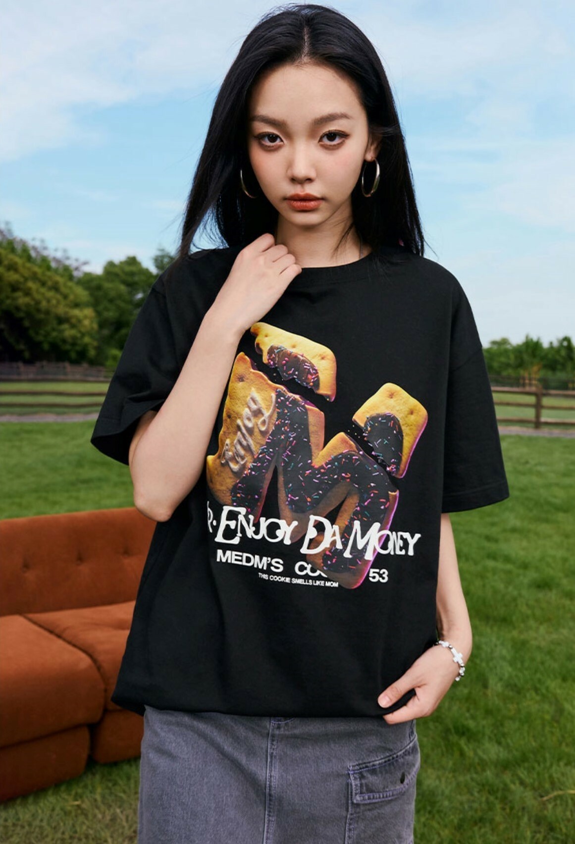 MEDM 餅乾大M 3D印花 短袖 T