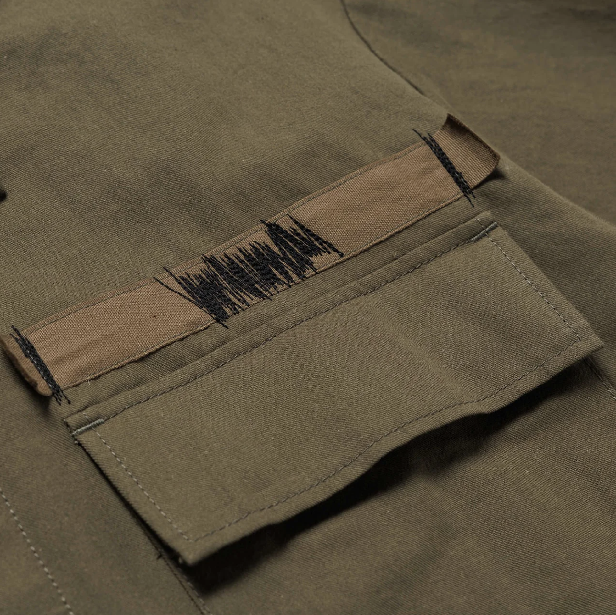 WTAPS SS25 VEINY / LS / COTTON. TWILL | OLIVE
