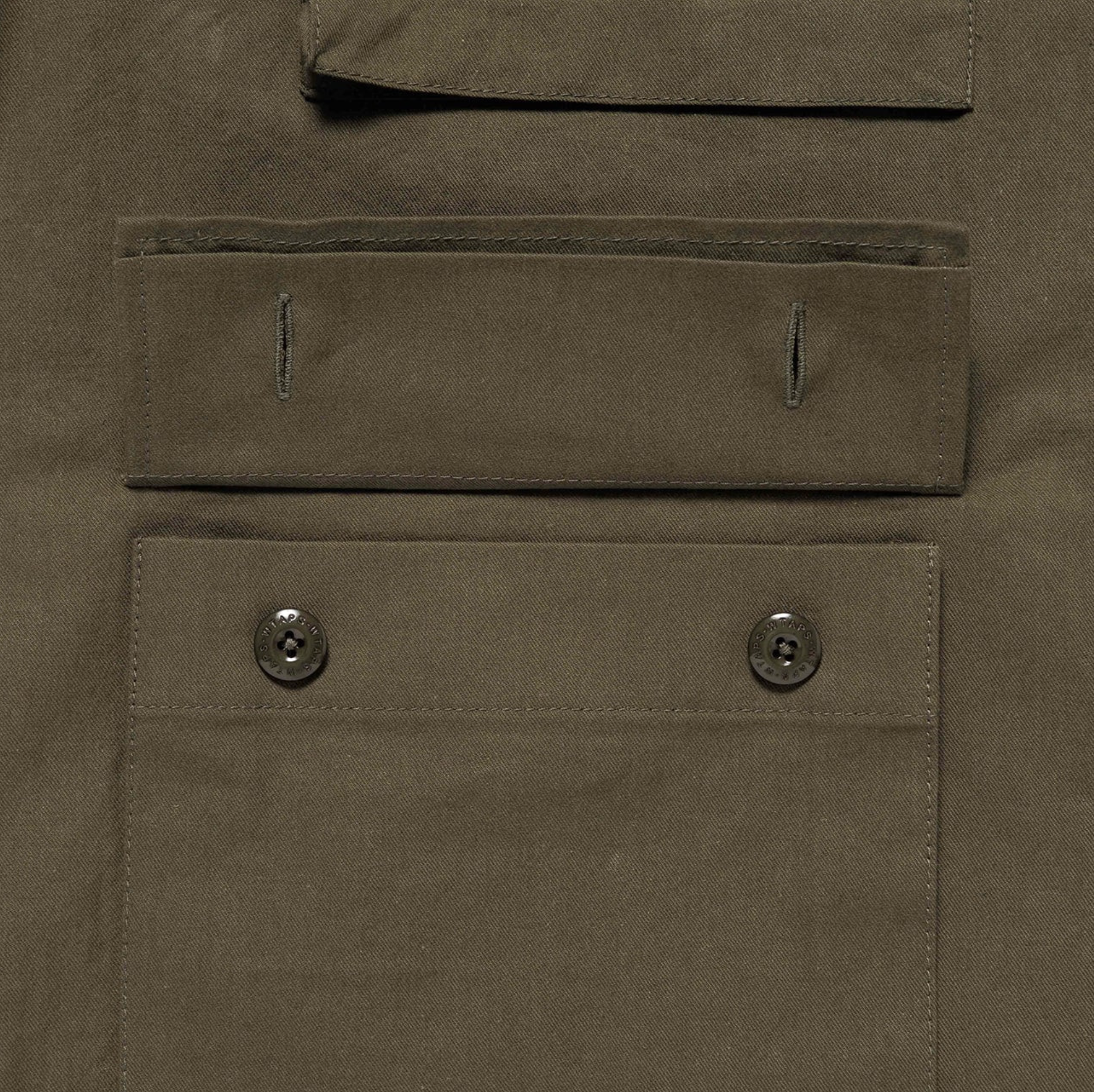 WTAPS SS25 VEINY / LS / COTTON. TWILL | OLIVE WTAPS SS25 VEINY / LS / COTTON. TWILL | OLIVE