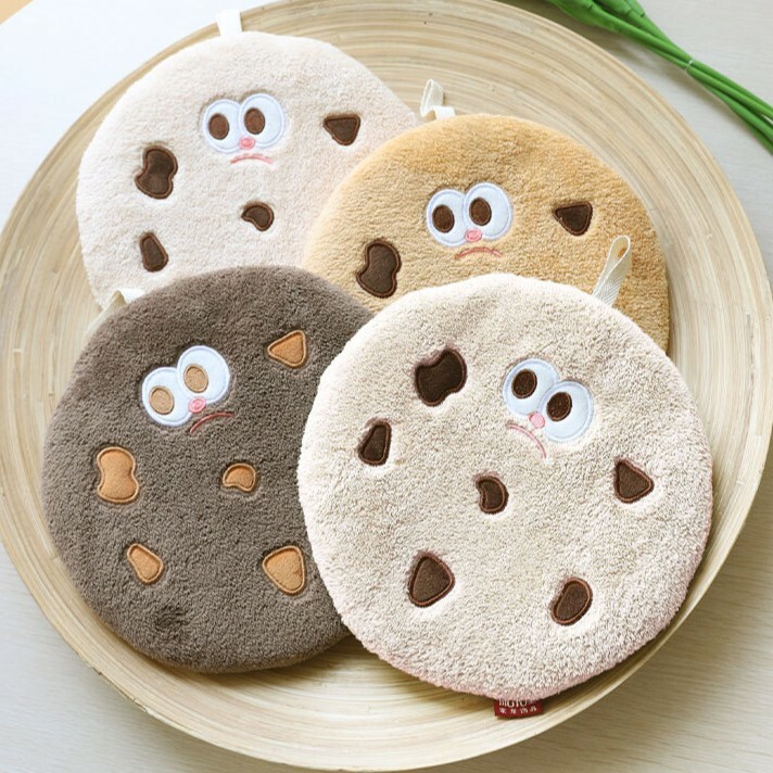 《5819》曲奇餅乾珊瑚絨擦手巾