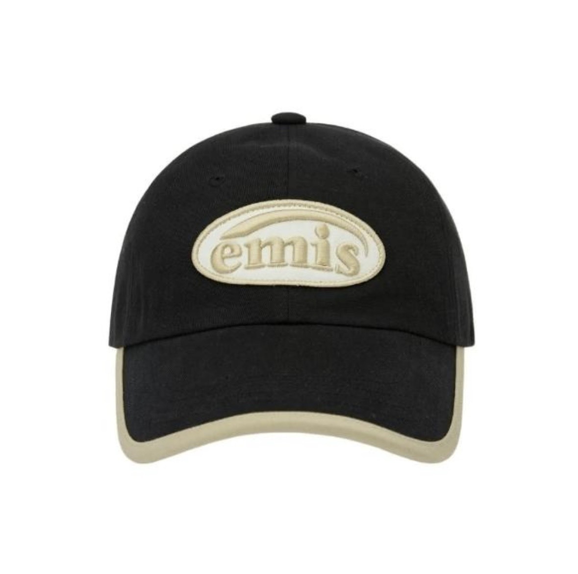 EMIS BEIGE TRIMMING BALL CAP 刺繡布標LOGO老帽 棒球帽 深藍 黑色