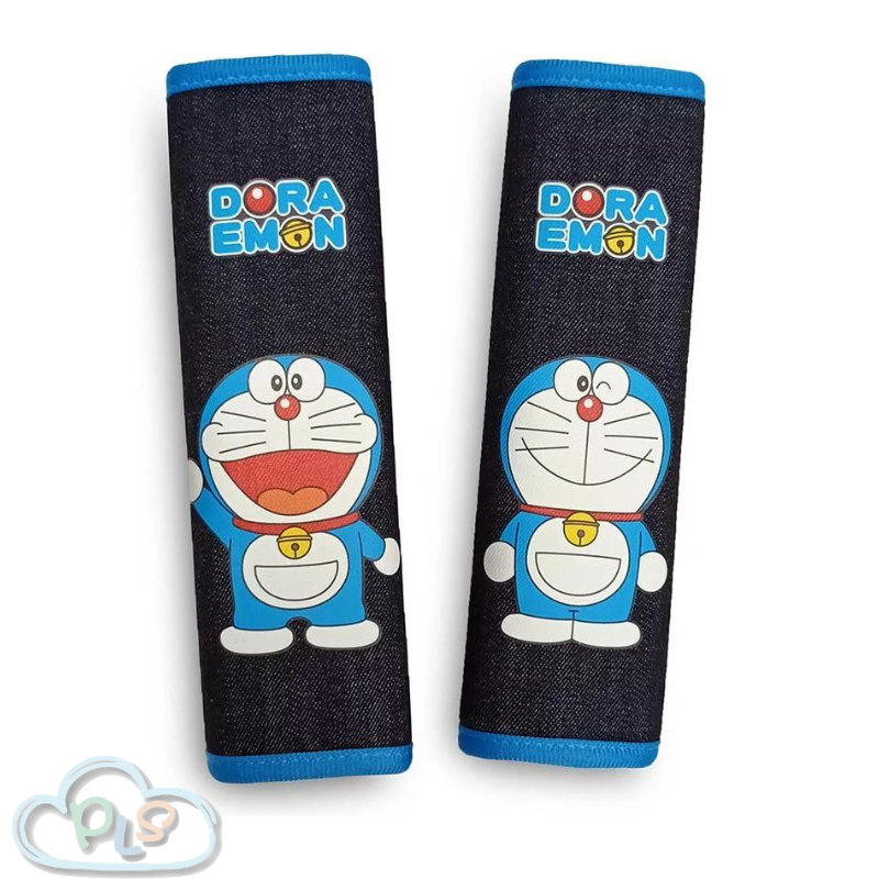 現貨 台灣製 車用安全帶護套組 Set of 2 深藍色 多啦A夢 #30027